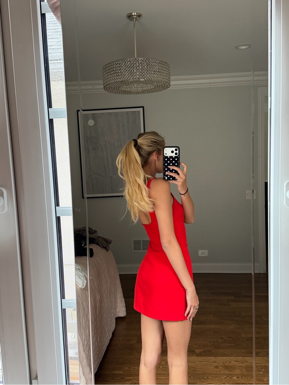 Zara Red Mini Tank Dress - Picture 2 of 2